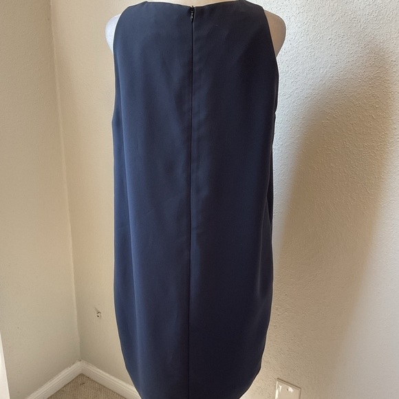 Peserico Grey Sleeveless Shift Dress with Pockets Size 46 - Picture 4 of 11